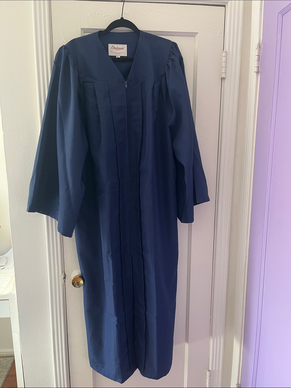 Navy Graduation Gown for Men - Classic Ceremony Robe